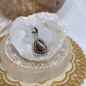 Vintage Fire Agate pedant 925